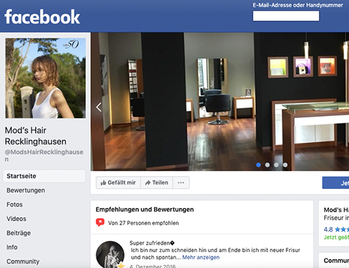 Ihr Friseur in Recklinghausen auf Facebook